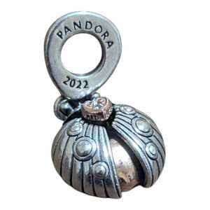 Pandora 2022 Ladybird & Heart‎ Dangle Charm Club Exclusive Sterling